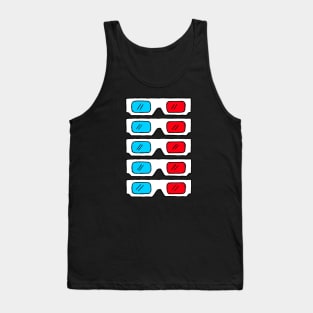 3D Glasses Tank Top